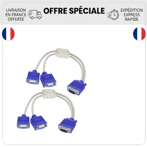 Câble vga splitter mâle - câble,