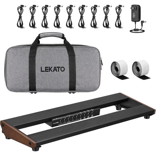 Lekato guitar pedal board with - pedal,