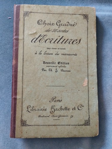 Livre ancien scolaire 19è - livre,