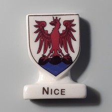 FEVE BLASON NICOIS  AIGLE ROUGE COURONNE DU COMTE - COSTA