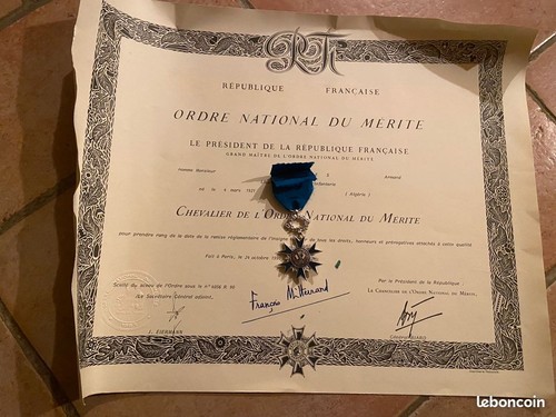 Medaille ordre national - , du