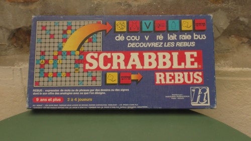 Vintage scrabble rébus - vintage,