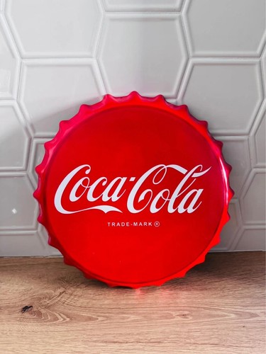 Plaque metal coca cola - plaque,