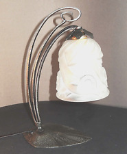 Degué et MORIN, une LAMPE en FER FORGE, création Ravau