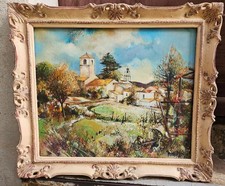 Le village d'Ollières dans le Var par Robert VERNET-BONFORT 1934-2017