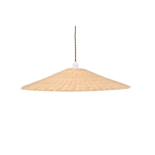 Lampe suspension rotin - suspension, en