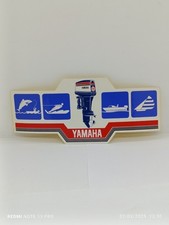 Autocollant Vintage « Yamaha – Moteur Bateaux » Bon Etat. Hors Bord pêche 