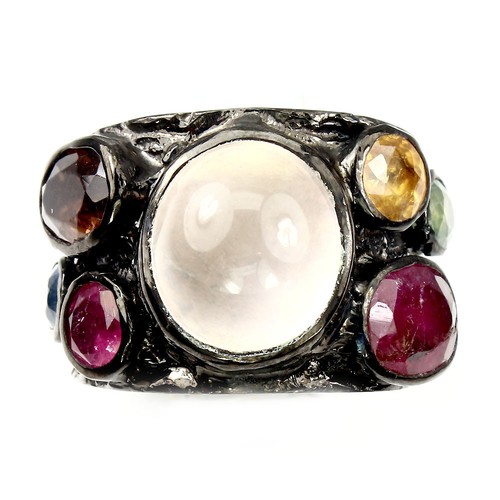 925 bague argent - en, rond