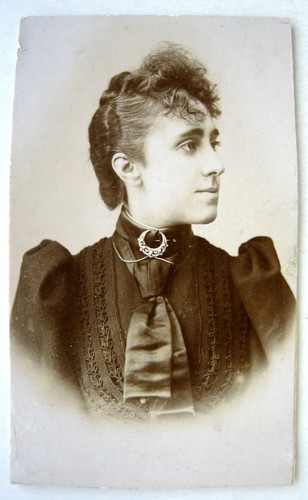 Cdv photo fin xix mademoiselle - xix,