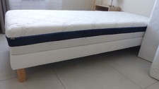 Lit 1 personne 90 x 200 cm sommier et matelas