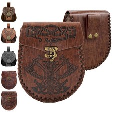 Bourse Porte Monnaie en Faux Cuir Embossé MéDiéVal Medieval Bourse Porte Monn...