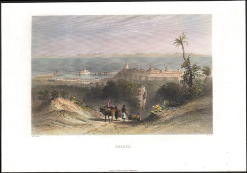 1836 gravure aquarellée - gravure,