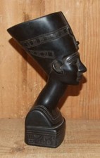 Superbe buste d'Art de NÉFERTITI signée 20cm 1,6kg Egypte Pharaon 