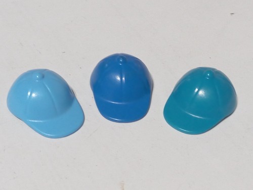 Playmobil casquettes bleues - x3,
