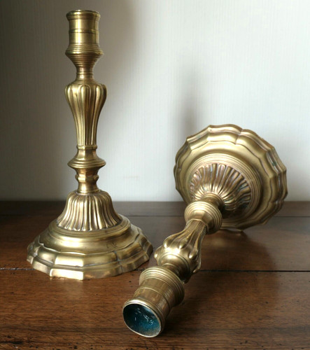 Paire flambeaux bougeoirs - de, /