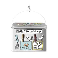 Boîte à pinces à linge avec charnière - Derrière la porte (DLP)