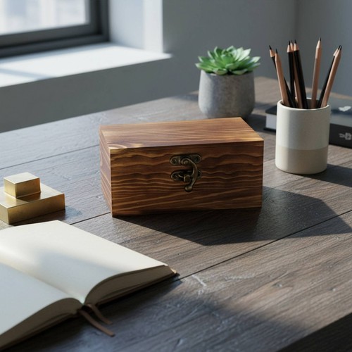 Boîte bois couvercle - boîte,