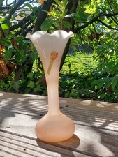 Vase opaline rose vintage –