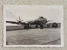 photo ALGERIE Aéroport ORAN -  1949 avion - DOUGLAS DC-4 SKYMASTER T.A.I.