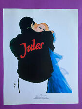 Poster René GRUAU Jules 1984 Dior illustration dessin deco affiche parfum