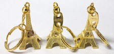 Lot de 100 Porte-clés Tour Eiffel doré souvenir Paris France métal 4,5 X 2 cm