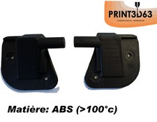 Paire d'embout de plage arrière pour MINI - COUNTRYMAN  en ABS