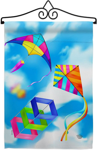 Blue sky kites garden flag - kites,
