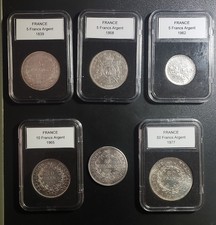 lot de 6 pièces en argent