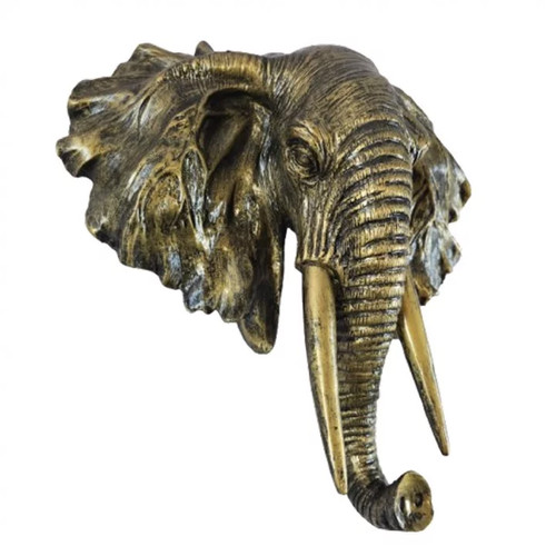 Tête éléphant murale - , en
