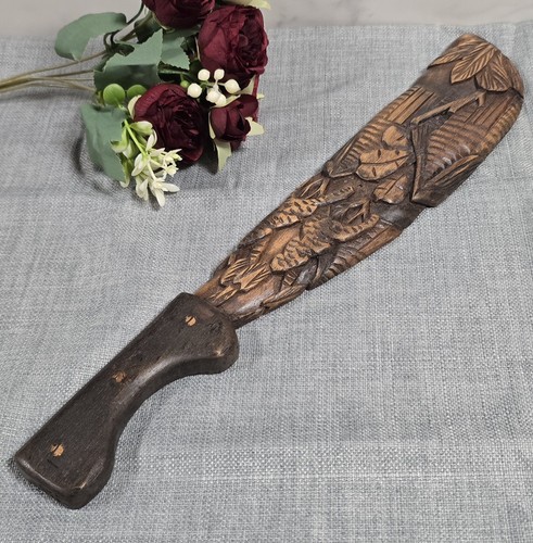 Machette bois sculptée - machette,