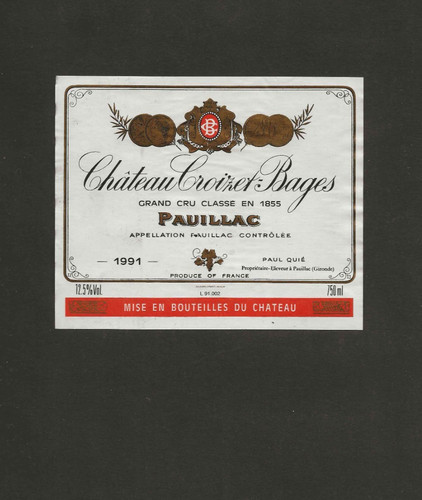 Etiquettes vin pauillac - vin,