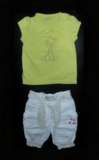 ORCHESTRA - ADORABLE ENSEMBLE 3P. FILLETTE MOTIF "CHAT" POUR ALLURE "FUNNY" 6M