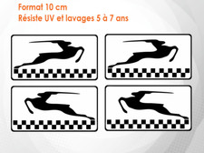 4 X stickers autocollant SIMCA rallye GAZELLE (10CM) MAM070