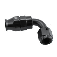 AN -6 AN6 90 degrés Aluminium Compression Swivel Stealth Noir Raccord de tuyau