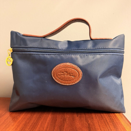 Longchamp navy blue toiletry - longchamp,