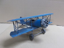 AVION en METAL, petit avion ancien en métal, jouet ancien fer blanc, avion rouge