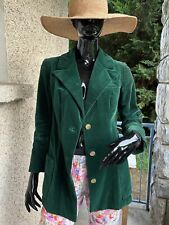 Veste vintage en velours vert