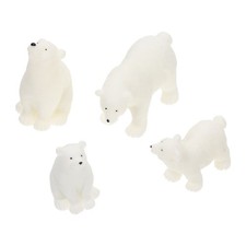  4 Pcs Ours Polaire Simulé