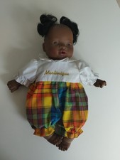 Poupée Poupon ANTONIO JUAN Bébé noir Martinique environ 25 cm