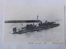 CARTE POSTALE MARINE NATIONALE SOUS MARIN GIFFARD 1910