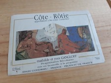 étiquette vin Côte Rôtie