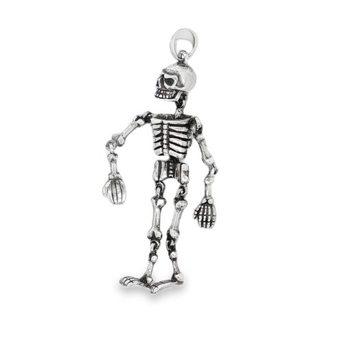 Pendentif squelette finement