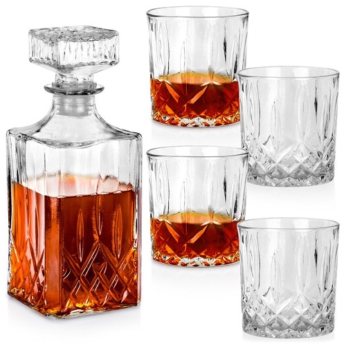 Carafe whisky verre - verre, avec