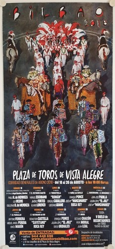 Affiche corrida bilbao - corrida,