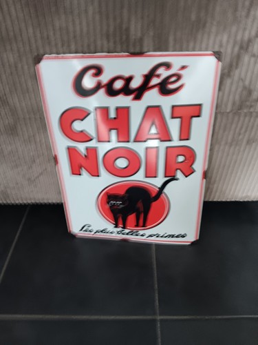 Plaque émaillée café le - ",