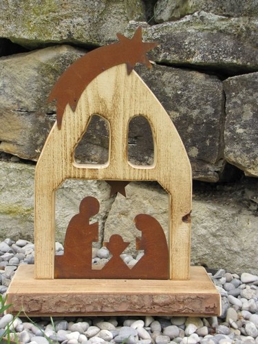 Crèche rouille noble - crèche, en