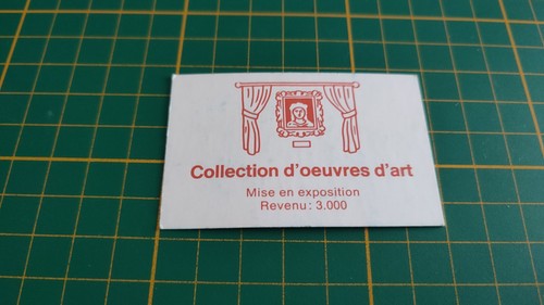 Carte collection œuvres - carte, d'œuvres