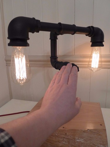 Lampe art pipe lampe steampunk