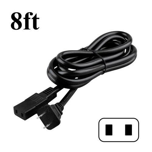 8ft prong power cord - 2-prong, ac