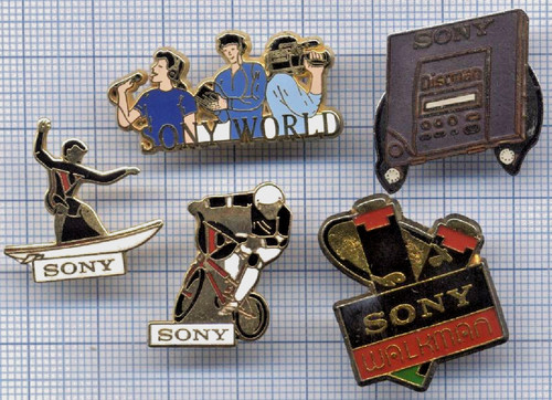 Lot pin vintages sony - sony, /